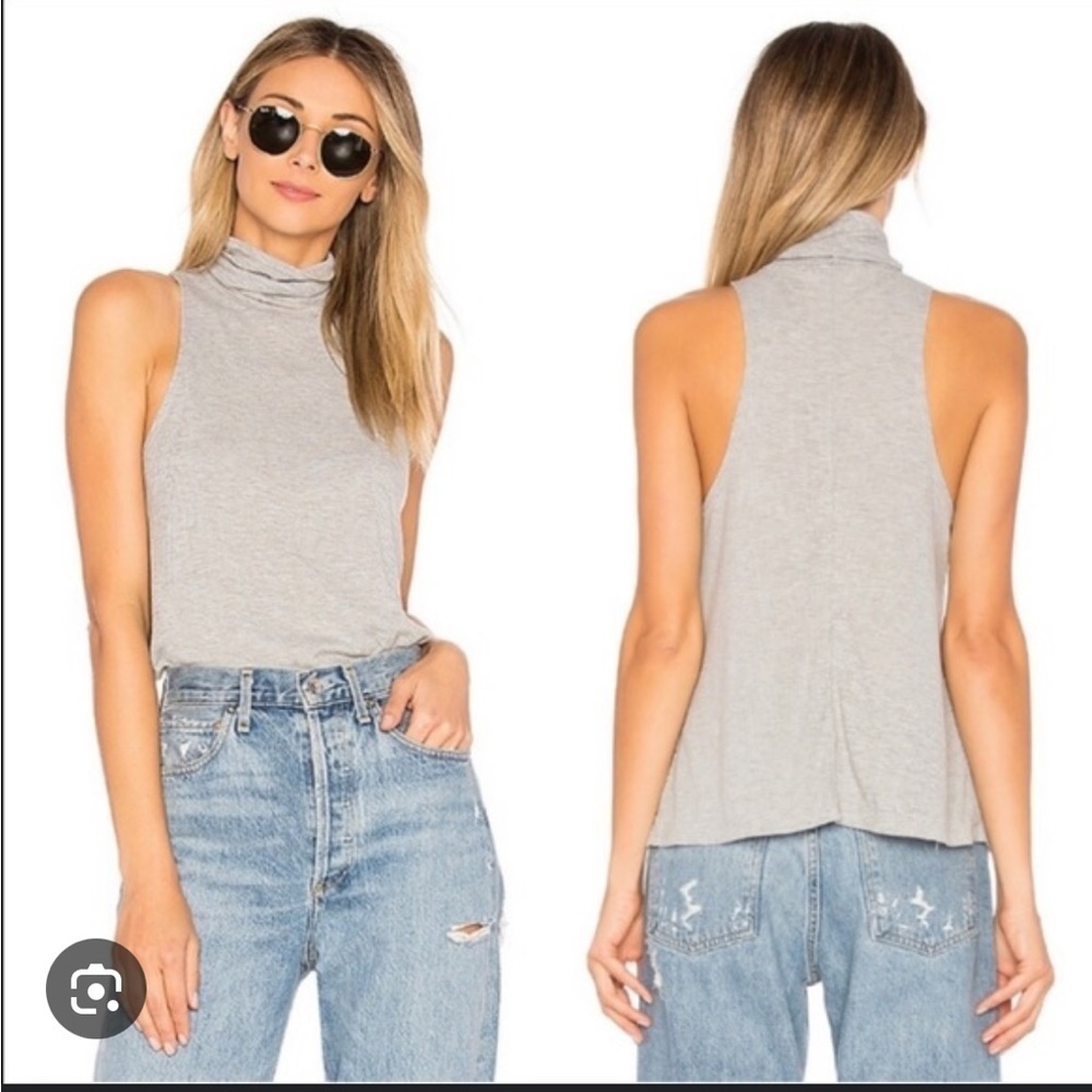 Free People Gray Sleeveless Tank Top M
NWT